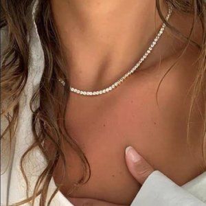 18K Gold plated choker necklace